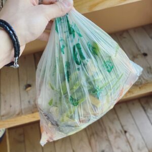 Kompostovateľné vrecká na jedlo v rolke – 2 veľkosti