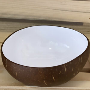 Kokosová miska biela – Elegant