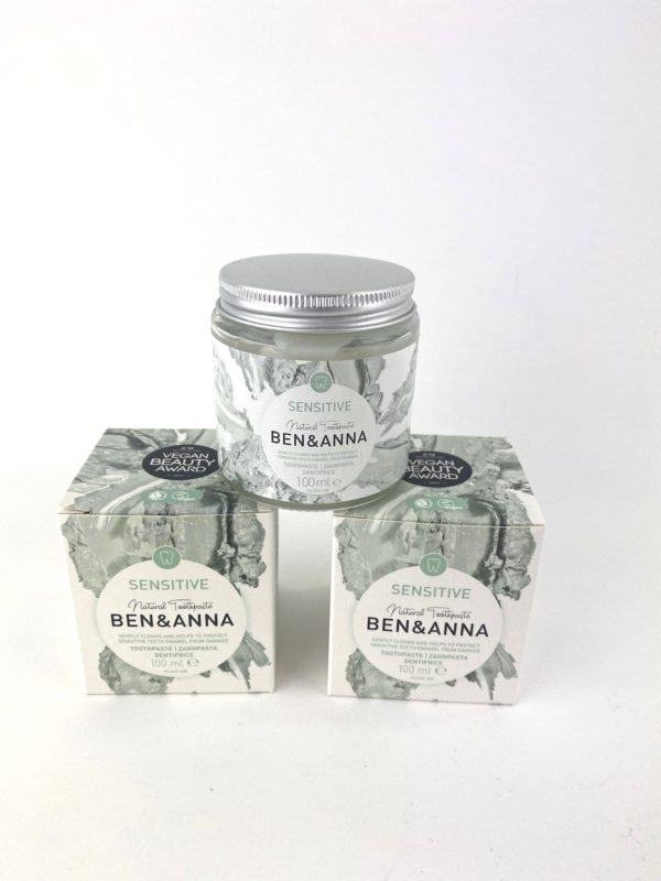 Sensitive prírodná zubná pasta v skle 100ml - BEN&ANNA